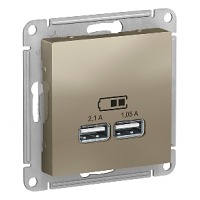  USB 5  1 x 2,1, 2  1,05 ATN000533 ATLASDESIGN Schneider Electric (1)