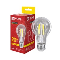 ����� ������������ LED-A60-deco 20�� 230� �27 3000� 1890�� ���������� IN HOME